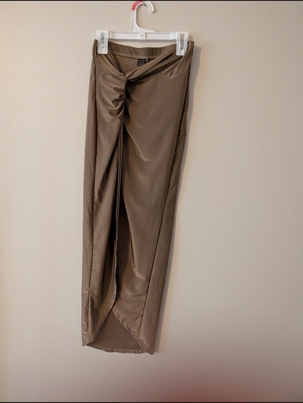 SHEIN Taupe Twist-knot Skirt